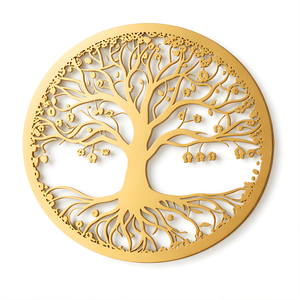 Tree of Life metal wall art sun moon celestial decor boho spiritual wall hanging large round metal art home living room decor gift idea