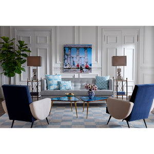 Checkerboard Large Scale Flatweave Rug