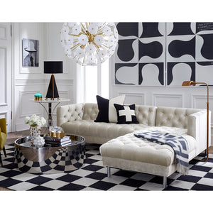 Checkerboard Large Scale Flatweave Rug