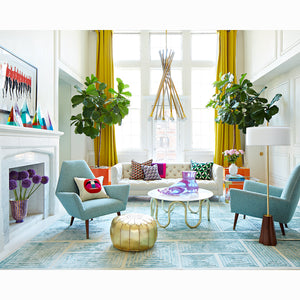Blocks Hand-Knotted Rug