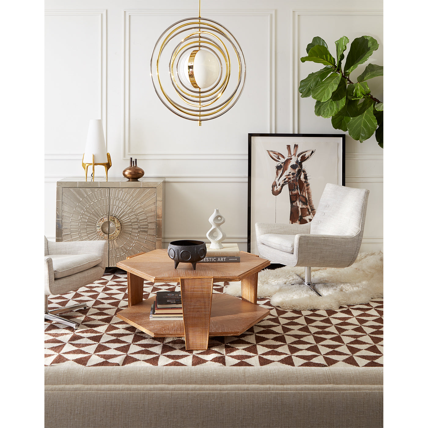 Oslo Brown Flatweave Rug