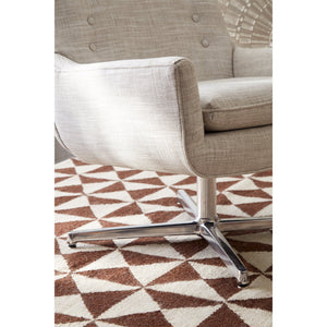 Oslo Brown Flatweave Rug