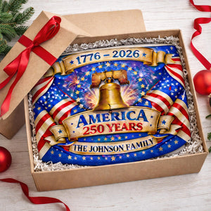 Personalized America 250 years patriotic semicircle fence banner outdoor decor