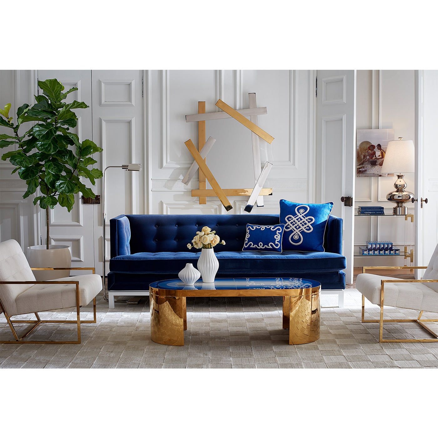Checkerboard Hand-Loomed Rug