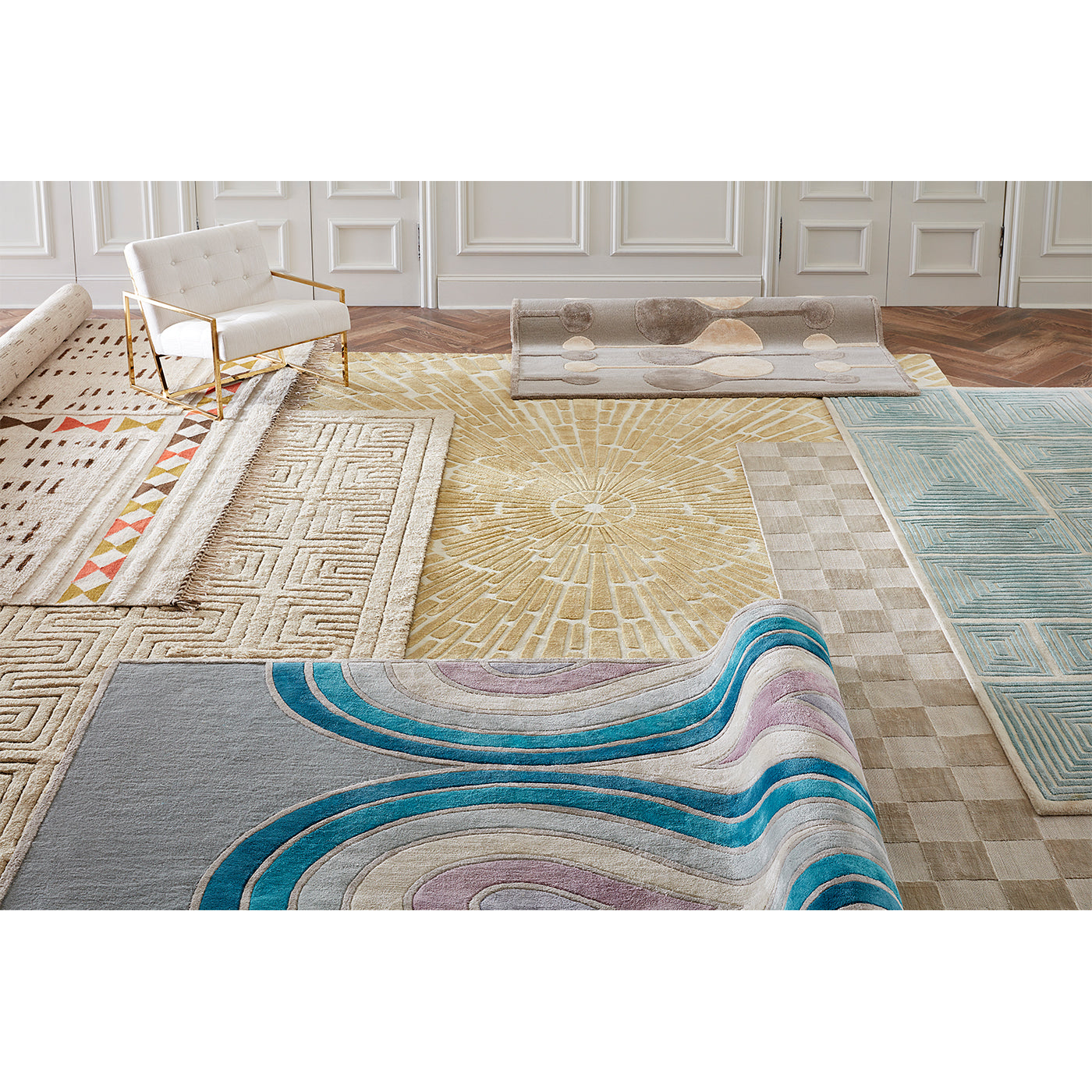 Checkerboard Hand-Loomed Rug