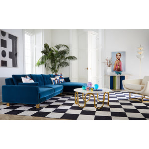 Checkerboard Large Scale Flatweave Rug