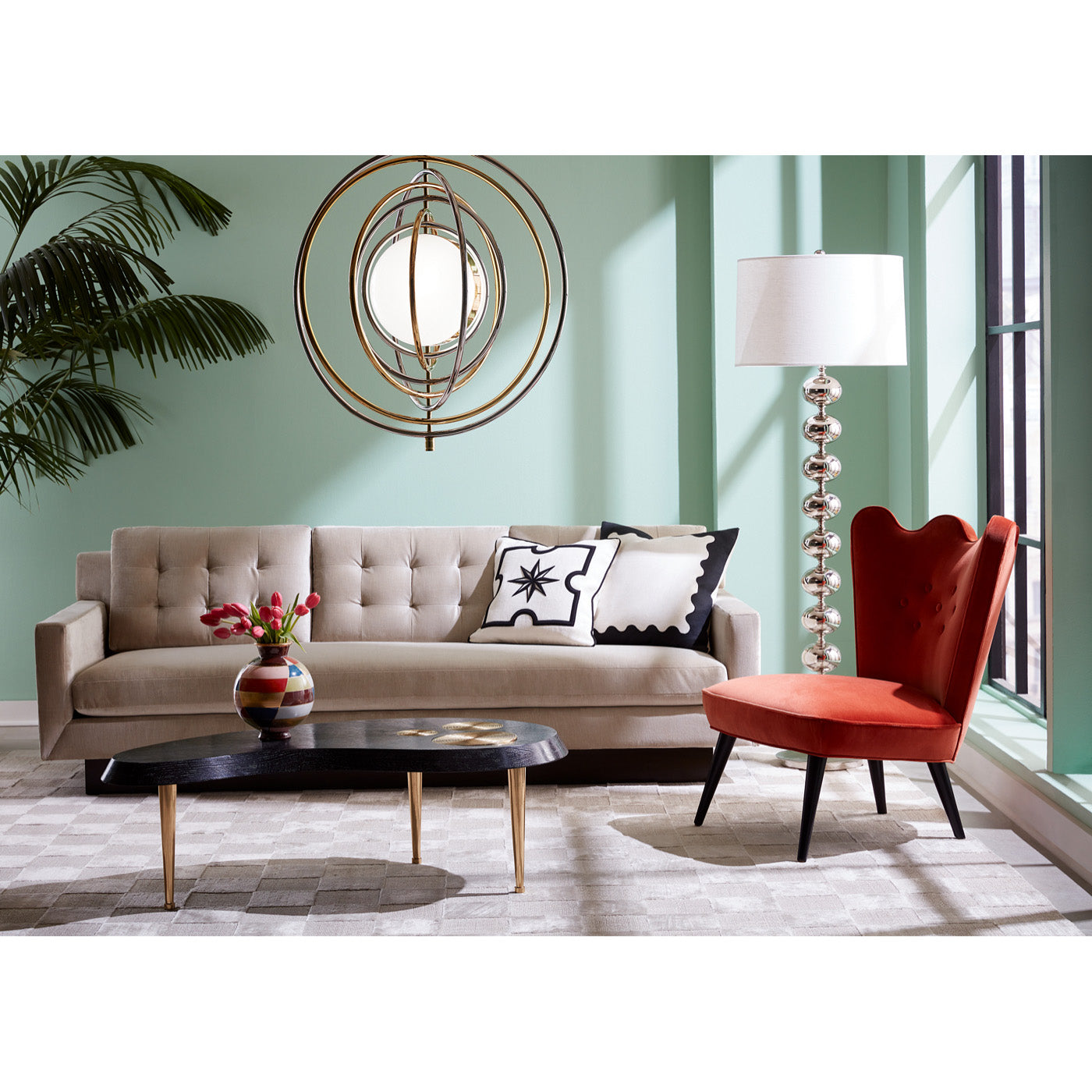 Checkerboard Hand-Loomed Rug