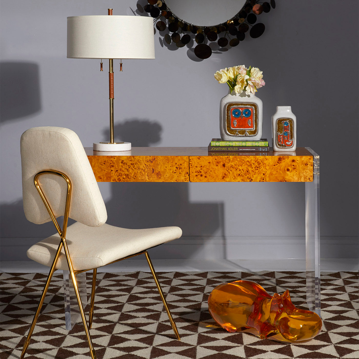 Oslo Brown Flatweave Rug