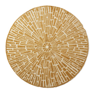 Sunburst Hand-Knotted Round Rug
